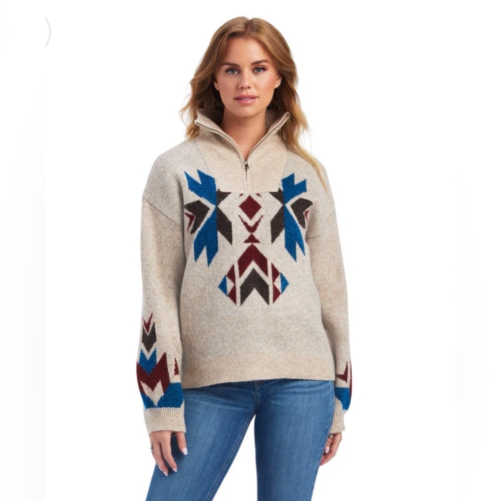 Ariat Fire Canyon Oatmeal Sweater